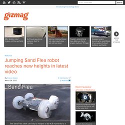Jumping Sand Flea robot reaches new heights in latest video