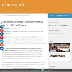 JumpShare. Partager simplement tous les formats de fichiers