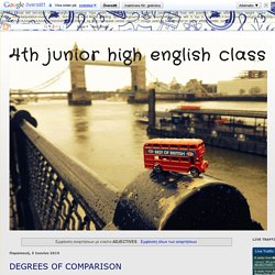 4th junior high english class: ADJECTIVES