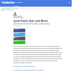 Junk Food, Gut, and Brain