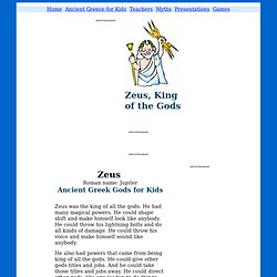 Zeus & Jupiter - Ancient Greek & Roman Gods for Kids