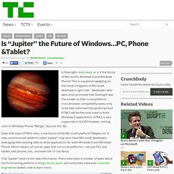 Is “Jupiter” the Future of Windows…PC, Phone &Tablet?