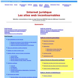Internet juridique : Les sites Web incontournables