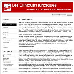Les Cliniques juridiques - Sciencesconf.org