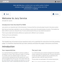Jury Service NSW - Welcome to jury service