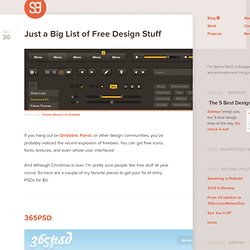 Just a Big List of Free Design Stuff