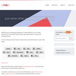 Just some other awesome CSS3 buttons – Red Team Design