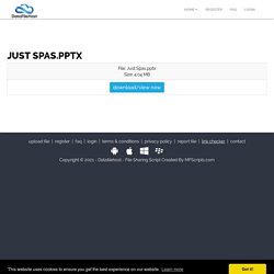 Just Spas.pptx - Datafilehost