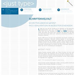 <just type>: Schriftenvielfalt