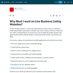 Why Must I want on Line Business Listing Websites?: justaskglobal — LiveJournal