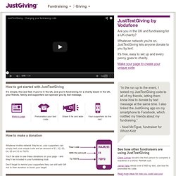 JustTextGiving for Fundraisers
