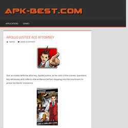 Apollo Justice Ace Attorney APK - Android Apps Cracked