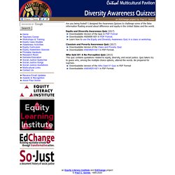 Equity and Social Justice Awareness Quizzes