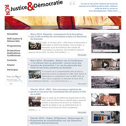 RCN Justice & Démocratie - Rendre justice, Donner droit au droit, Pour affermir la démocratie