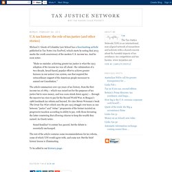 U.S. tax history: the role of tax justice (and other stories)