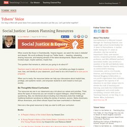 Social Justice: Lesson Planning Resources