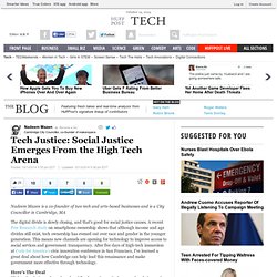 Tech Justice: Social Justice Emerges From the High Tech Arena 