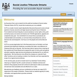 Social Justice Tribunals Ontario
