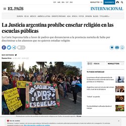 La Justicia argentina prohíbe enseñar religión en las escuelas públicas