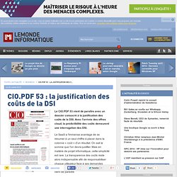CIO.PDF 53 : la justification des coûts de la DSI