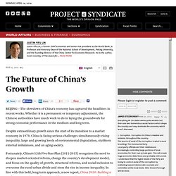 "The Future of China’s Growth" by Justin Yifu Lin