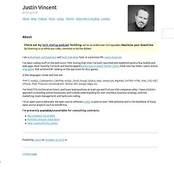 Justin Vincent — About