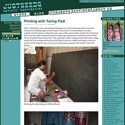Blog: Printing with Taring Padi