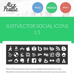 JustVector Social Icons 1.5 · Alex Peattie, a web developer and designer.