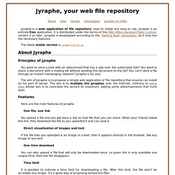 Jyraphe, votre dépôt de fichier en ligne