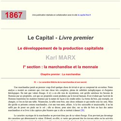 K. Marx - Le Capital Livre I : I.4