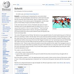 Kabaddi