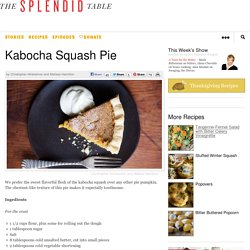 Kabocha Squash Pie