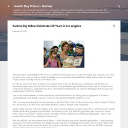 Kadima Day School Celebrates 50 Years in Los Angeles