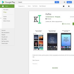 sur Android : Kafka (hors ligne)