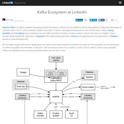 Kafka Ecosystem at LinkedIn