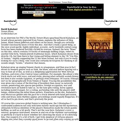 Ravid Kahalani - Yemen Blues / a RootsWorld review of World Music