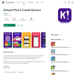 Kahoot! - Apps on Google Play
