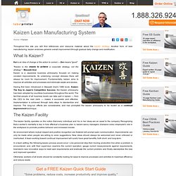 Kaizen - A Lean Manufacturing Technique