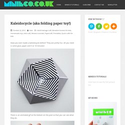Kaleidocycle {aka folding paper toy!}
