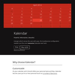 Flatmin Calendar Widget - Eric Wennerberg