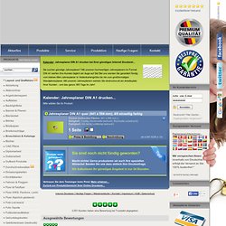 Jahresplaner: Jahresplaner DIN A1 drucken - Sparen Sie bis zu 50% beim Druck! - Druckerei WIRmachenDRUCK GmbH