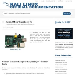 Kali ARM sur Raspberry Pi