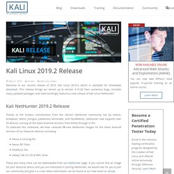 Kali Linux 2019.2 Release