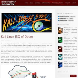 Kali Linux ISO of Doom