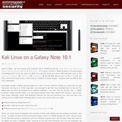 Kali Linux on Galaxy Note 10.1