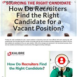How Do Recruiters Find the Right Candidate