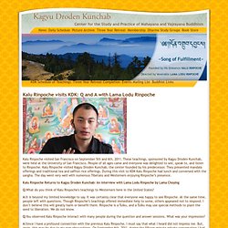 Kalu Rinpoche visits KDK