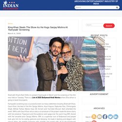 King Khan Steals The Show As He Hugs Sanjay Mishra At 'Kamyaab' Screening