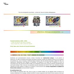 Kandinsky : Jaune-rouge-bleu - Centre Pompidou - Dossier pédagogique