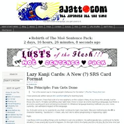 Lazy Kanji Cards: A New (?) SRS Card Format